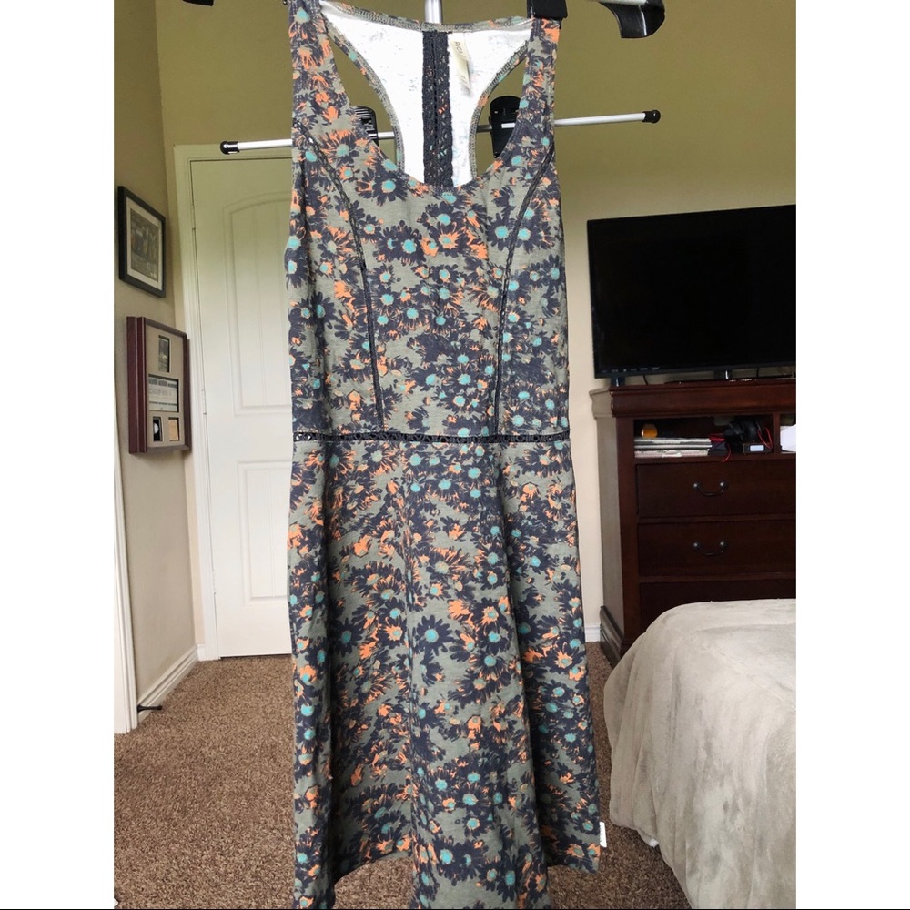 Flower printed dress